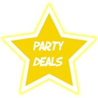 An image of a star displaying the text 'Party Deals'